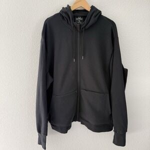 ScottEVest Mens Hoodie Sweatshirt XL Mens Black Do Not Disturb Travel